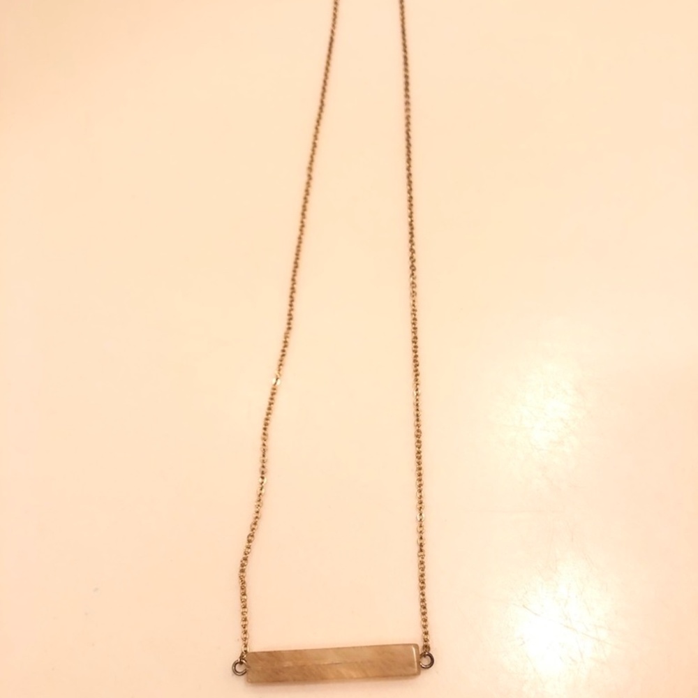 Stone Bar Necklace